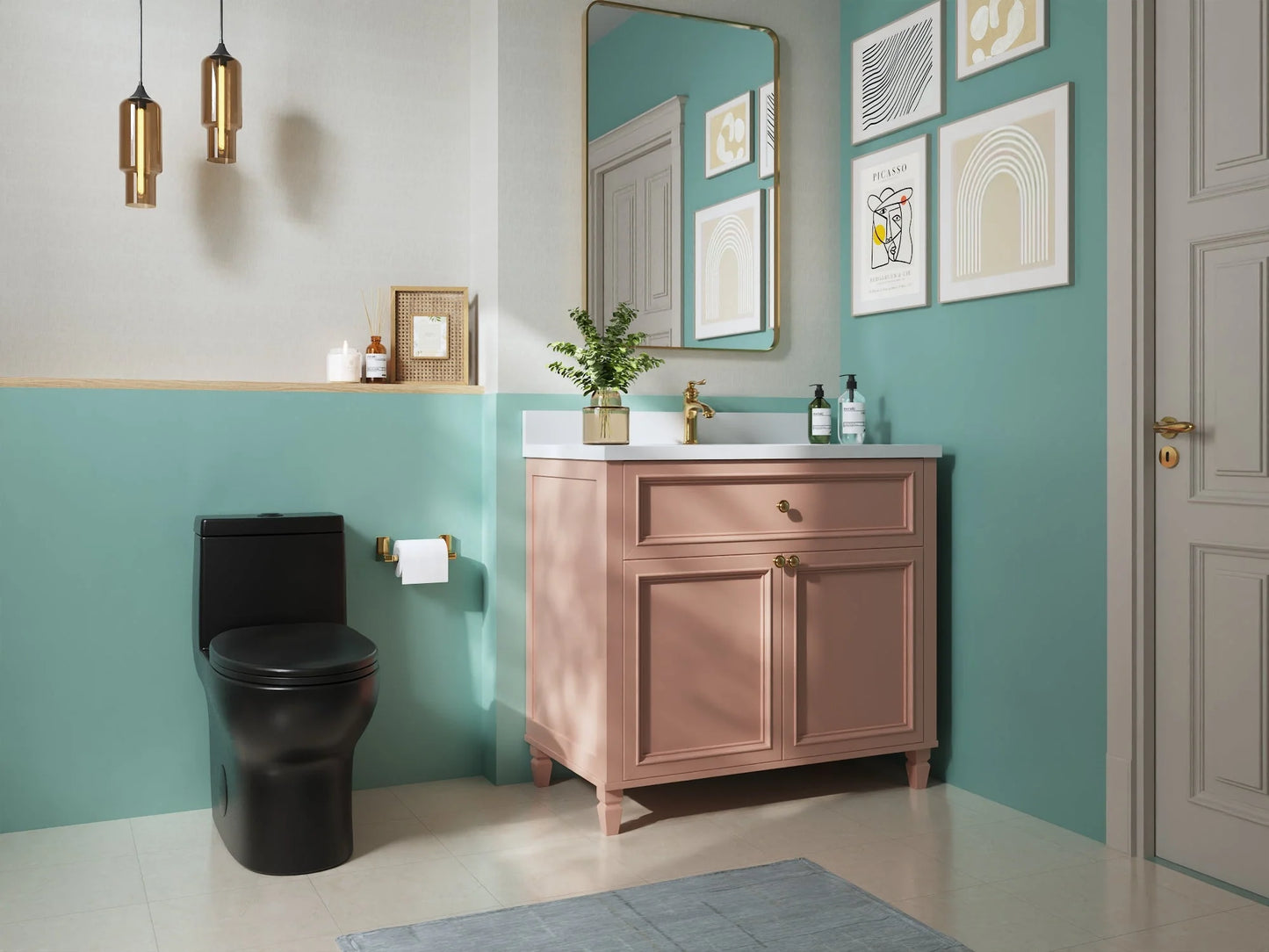 Modern Comfort One-Piece Toilet with Soft-Close Seat – Dual Flush, Ergonomic Design