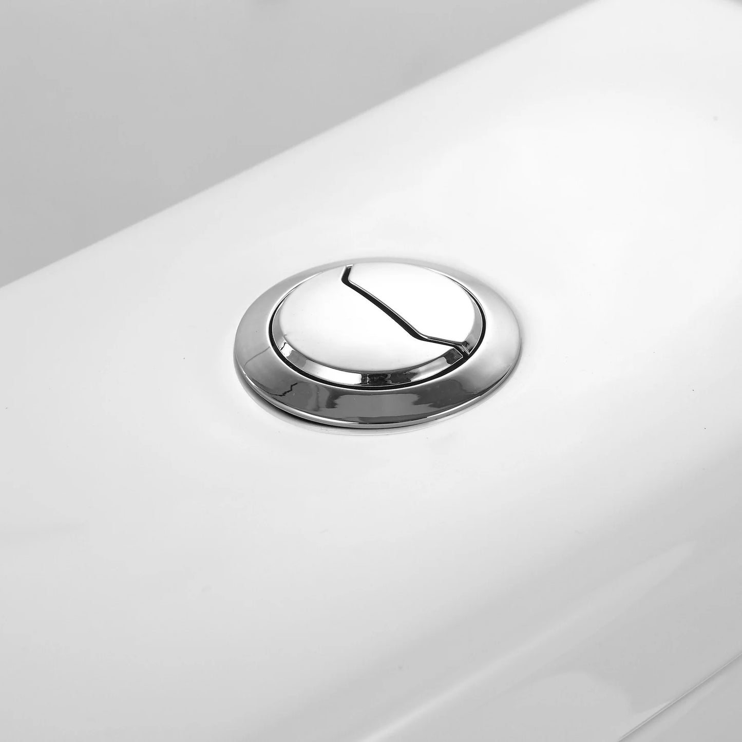 Compact One-Piece Round Toilet with High-Efficiency Flush – Space-Saving Floor Mounted Toilet (Seat Included)