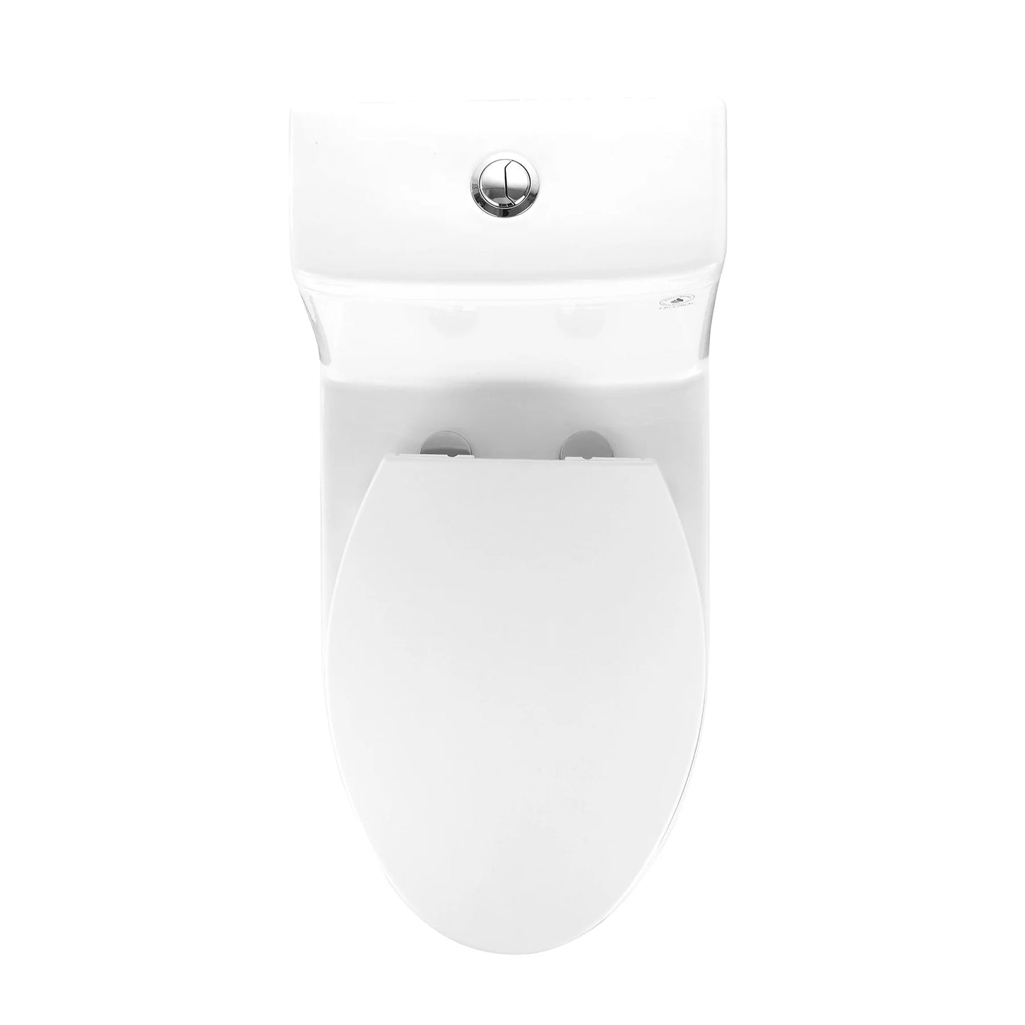 Classic One-Piece Toilet with Soft-Close Seat – High-Efficiency Dual Flush, Comfortable Standard Height