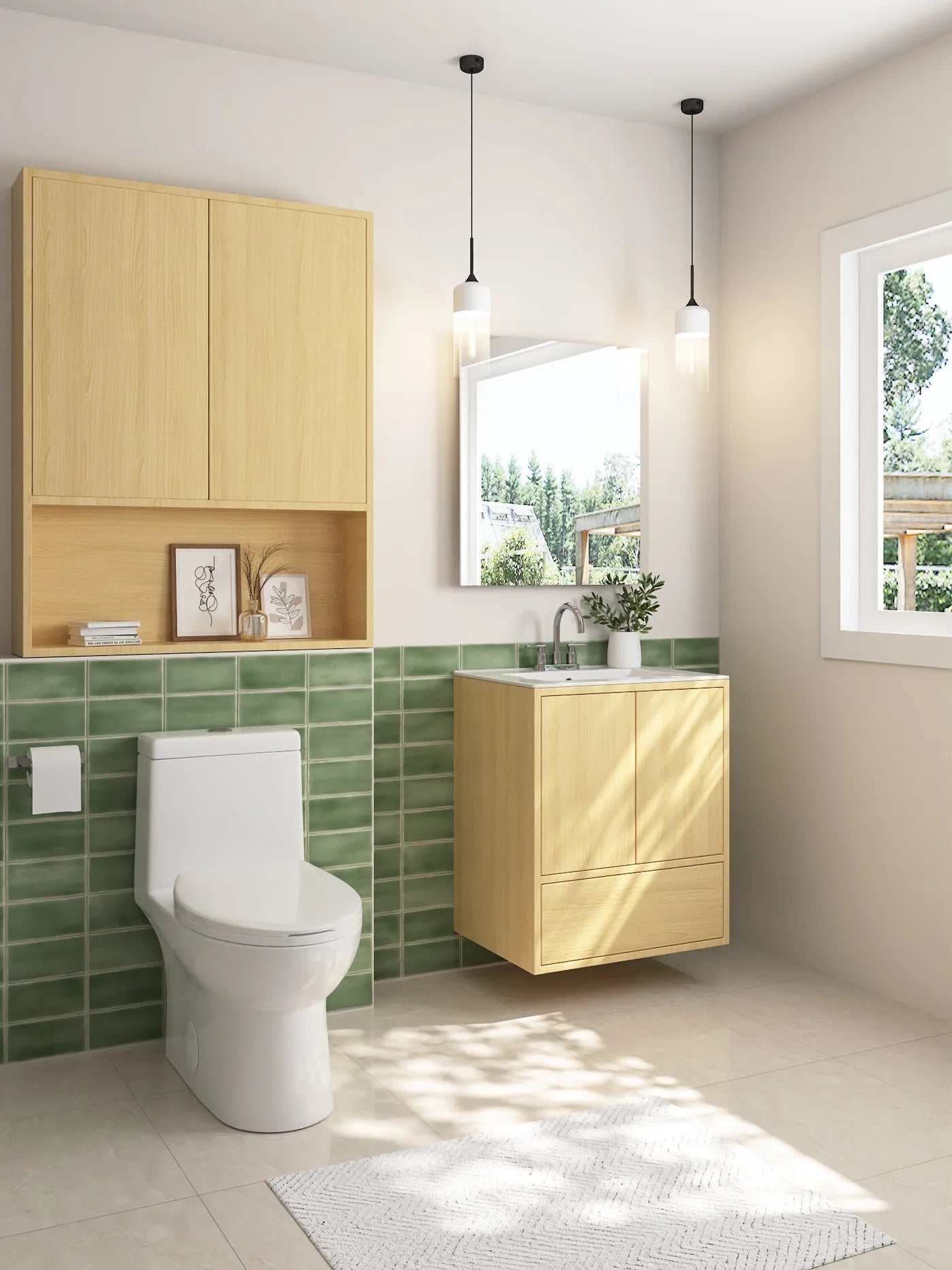 Classic One-Piece Toilet with Soft-Close Seat – High-Efficiency Dual Flush, Comfortable Standard Height