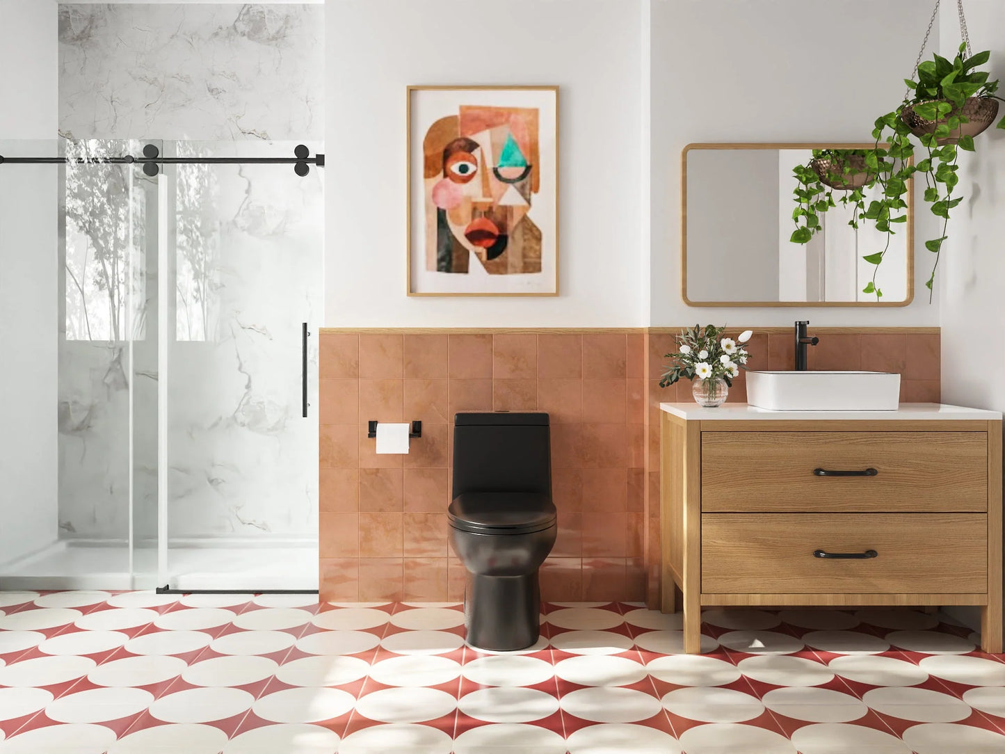 Classic One-Piece Toilet with Soft-Close Seat – High-Efficiency Dual Flush, Comfortable Standard Height