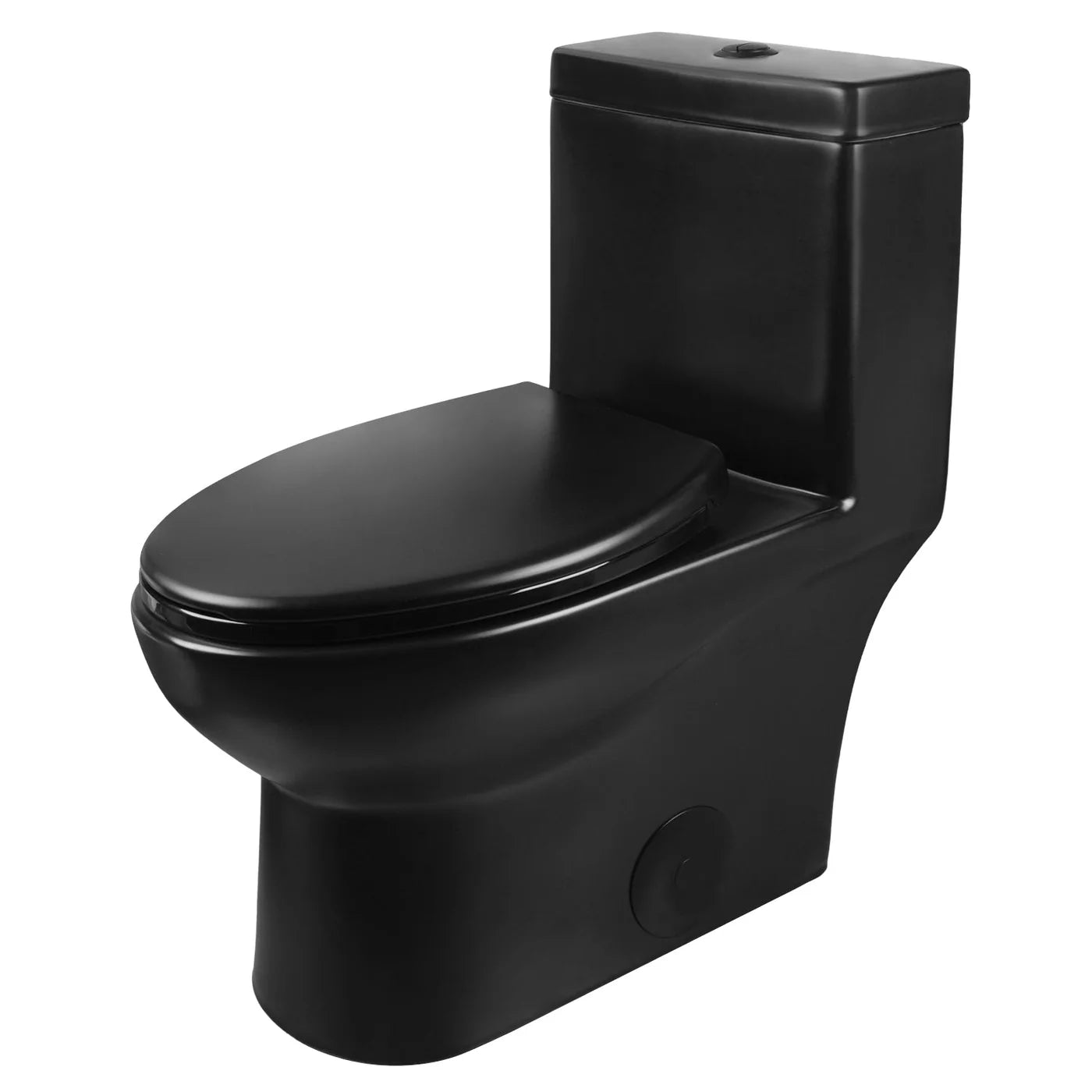 Classic One-Piece Toilet with Soft-Close Seat – High-Efficiency Dual Flush, Comfortable Standard Height
