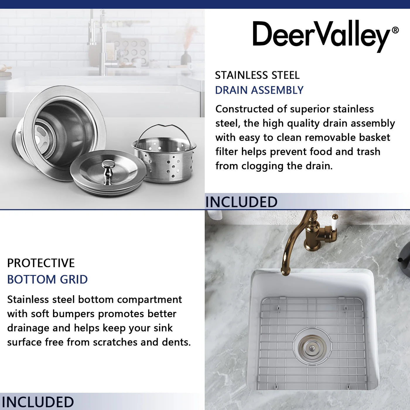 Deep Square Undermount Bathroom Sink – White Ceramic Basin with Modern Clean Lines