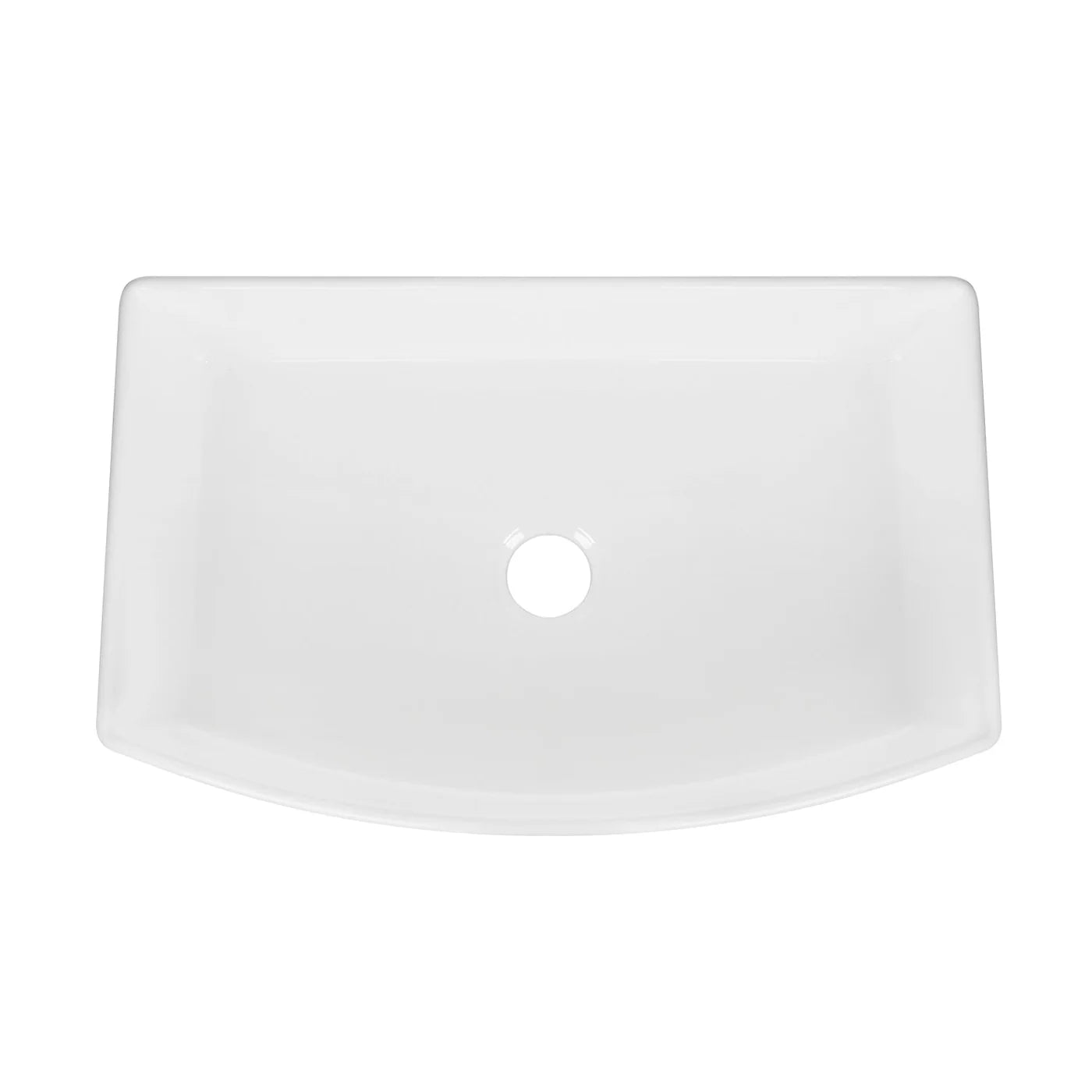 Farmhouse Apron Front Kitchen Sink – Deep Single Bowl White Ceramic Sink