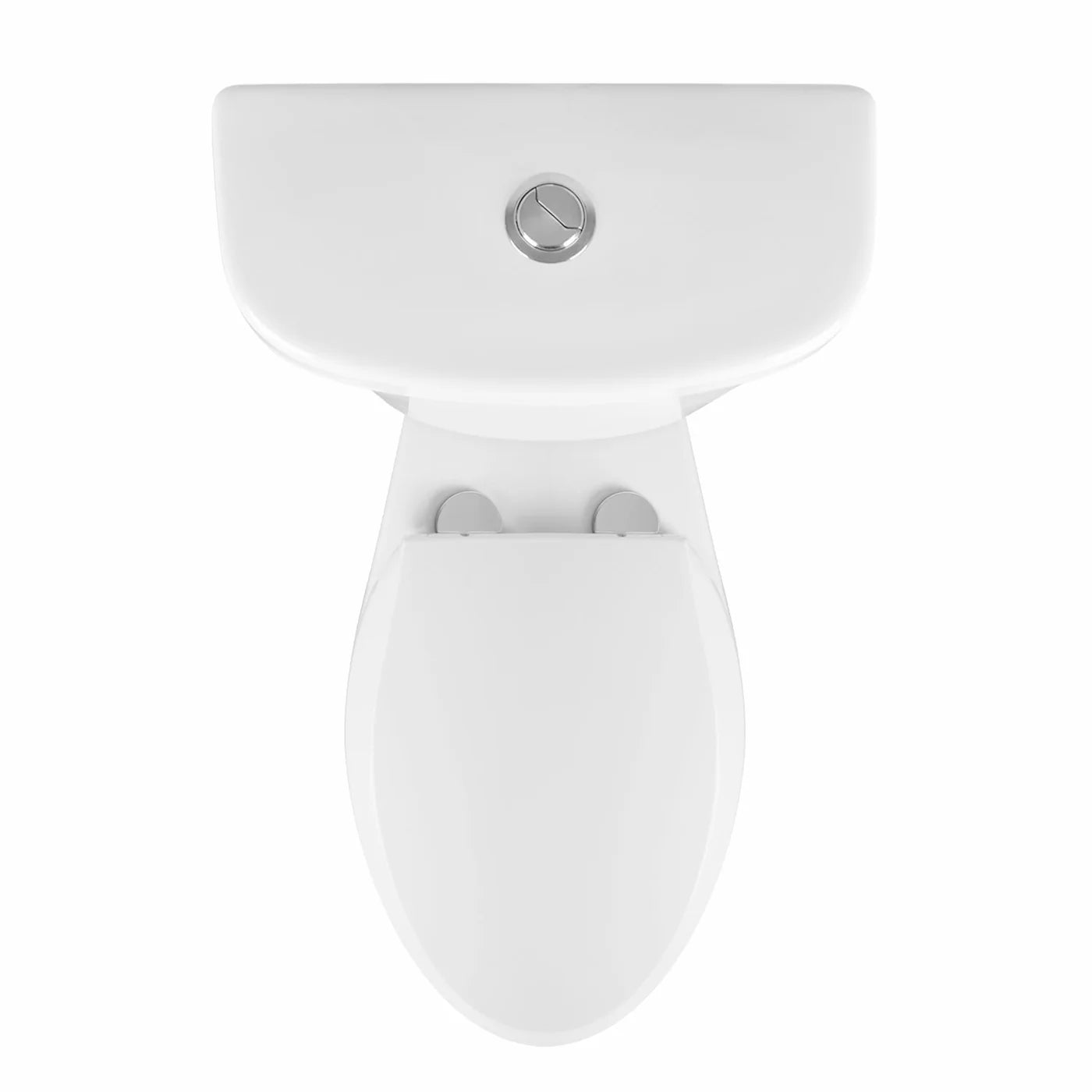 Compact Two-Piece Round Toilet – Space-Saving Bathroom Toilet with Efficient Flush