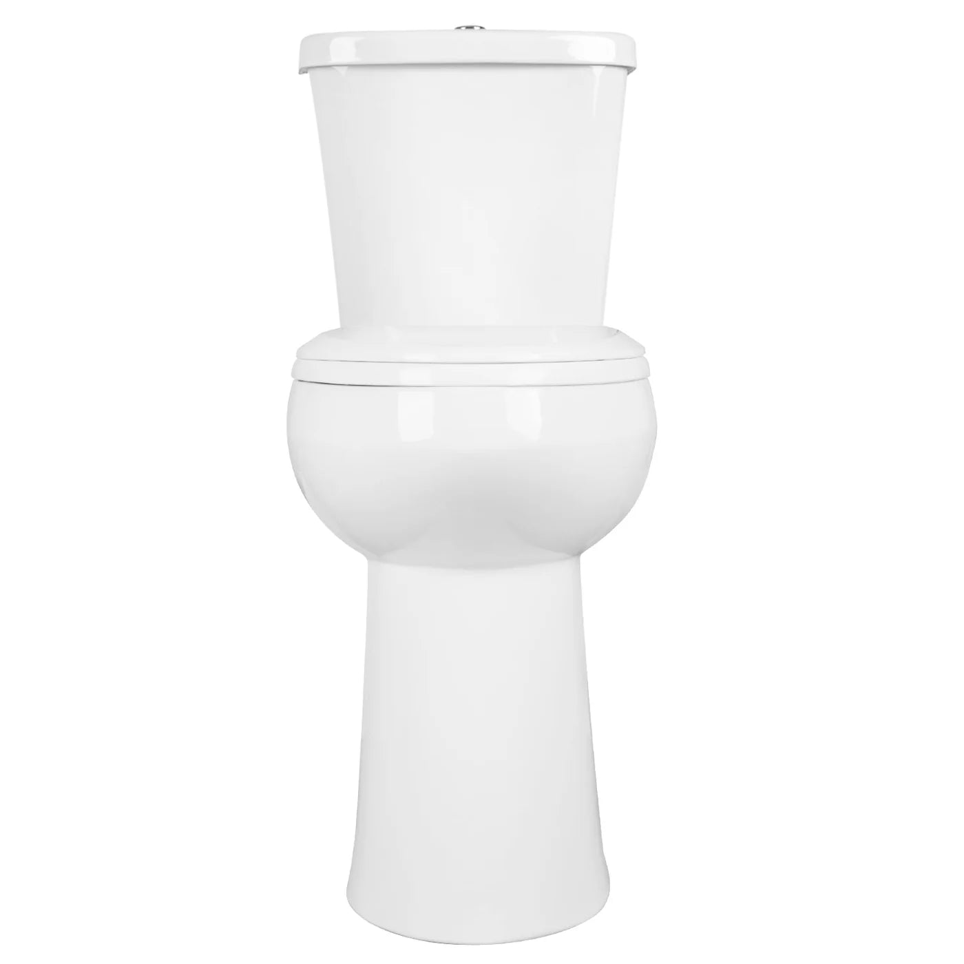Compact Two-Piece Round Toilet – Space-Saving Bathroom Toilet with Efficient Flush