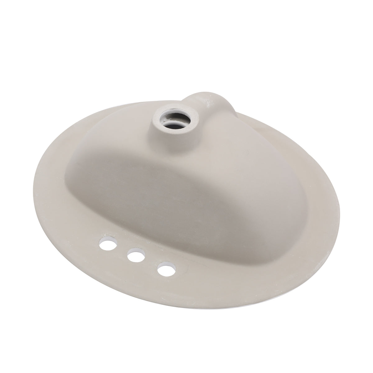 20.3 Inch Drop-in Bathroom Vanity Sink 20.3x18", White Vitreous Porcelain Lavatory Basin, 3 Faucet Holes Countertop Sink