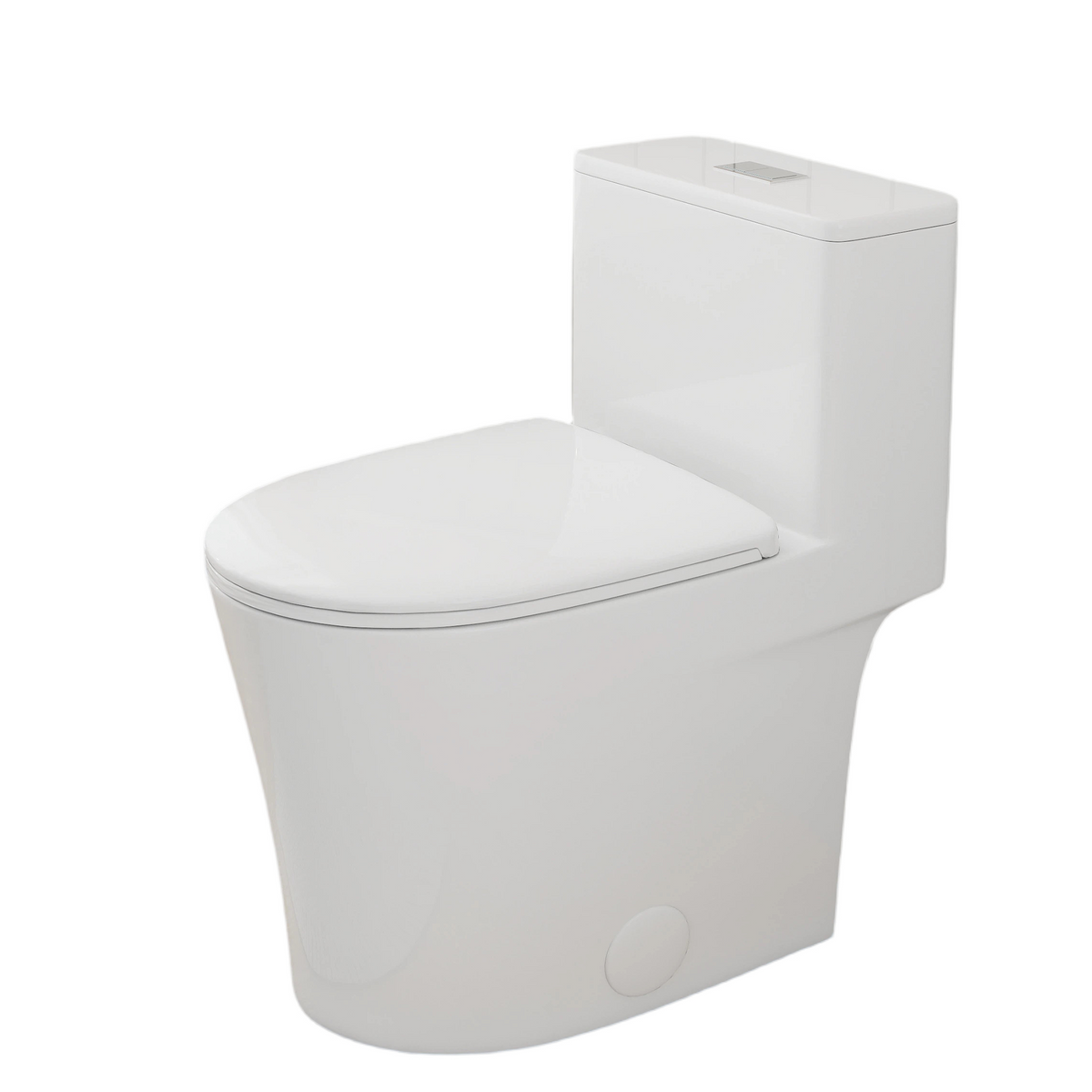 0.8/1.28 GPF Siphonic Dual‑Flush One‑Piece Toilet, 17" ADA Comfort Height, Top‑Button, 12" Rough‑In, Soft‑Closing Seat & Lid, 1000‑Gram MaP Score, Gloss White GW‑008 Gloss White SKU W3192P479218 product image 12
