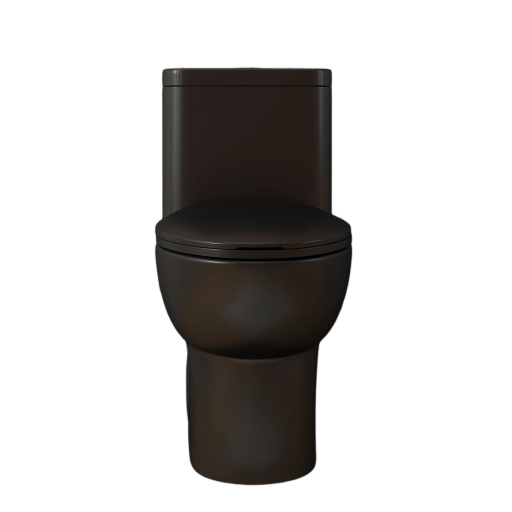 0.8/1.28 GPF Siphonic Dual‑Flush One‑Piece Toilet, 17" ADA Comfort Height, Elongated Rimmed Bowl, Top‑Button, 12" Rough‑In, Soft‑Closing Seat & Lid, 1000g MaP Score, Matt Black 2MB‑006 Matte Black SKU W3192P412956 product image 12