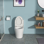 Ceramic One Piece Toilet,Dual Flush with Soft Clsoing Seat White SKU W124377192 product image 2