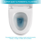Ceramic One Piece Toilet,Dual Flush with Soft Clsoing Seat White SKU W124377192 product image 6