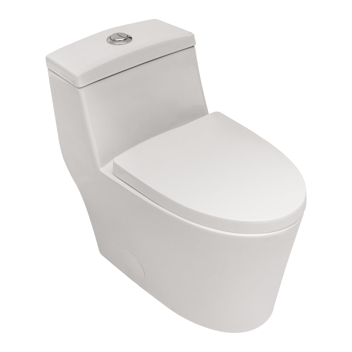 Ceramic One Piece Toilet,Dual Flush with Soft Clsoing Seat White SKU W124377192 product image 8