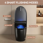 Unique Smart Toile, One Piece Toilet with Bidet Built In,Intelligent Toilet Auto Open/Close Seat. Bidet toilet with Dryer and Warm Water.BLACK Black SKU W3133P476381 product image 7