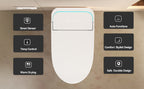 Unique Smart Toile, One Piece Toilet with Bidet Built In,Intelligent Toilet Auto Open/Close Seat. Bidet toilet with Dryer and Warm Water.WHITE White SKU W3133P476384 product image 17