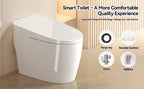 Unique Smart Toile, One Piece Toilet with Bidet Built In,Intelligent Toilet Auto Open/Close Seat. Bidet toilet with Dryer and Warm Water.WHITE White SKU W3133P476384 product image 19