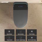Unique Smart Toile, One Piece Toilet with Bidet Built In,Intelligent Toilet Auto Open/Close Seat. Bidet toilet with Dryer and Warm Water.Gray Gray SKU W3133P476382 product image 12