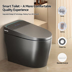 Unique Smart Toile, One Piece Toilet with Bidet Built In,Intelligent Toilet Auto Open/Close Seat. Bidet toilet with Dryer and Warm Water.Gray Gray SKU W3133P476382 product image 13