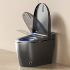Unique Smart Toile, One Piece Toilet with Bidet Built In,Intelligent Toilet Auto Open/Close Seat. Bidet toilet with Dryer and Warm Water.Gray Gray SKU W3133P476382 product image 5