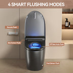 Unique Smart Toile, One Piece Toilet with Bidet Built In,Intelligent Toilet Auto Open/Close Seat. Bidet toilet with Dryer and Warm Water.Gray Gray SKU W3133P476382 product image 7