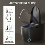 Unique Smart Toile, One Piece Toilet with Bidet Built In,Intelligent Toilet Auto Open/Close Seat. Bidet toilet with Dryer and Warm Water.Gray Gray SKU W3133P476382 product image 8