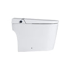 Smart Toilet Bidet Combo with Foot Sensor Open Cover/Seat, LED Display, Self-Cleaning Nozzle, Heated Seat, Night Light, Knob Control, Soft Close, Auto Flush, with Remote Control White SKU W1219P262970 product image 15