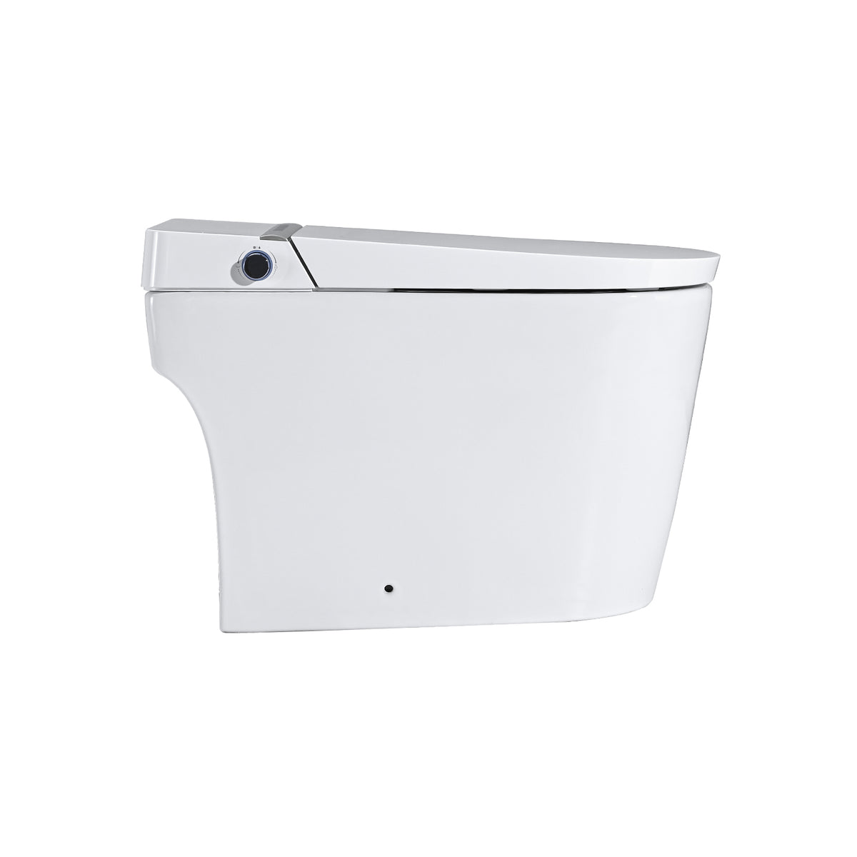 Smart Toilet Bidet Combo with Foot Sensor Open Cover/Seat, LED Display, Self-Cleaning Nozzle, Heated Seat, Night Light, Knob Control, Soft Close, Auto Flush, with Remote Control White SKU W1219P262970 product image 15
