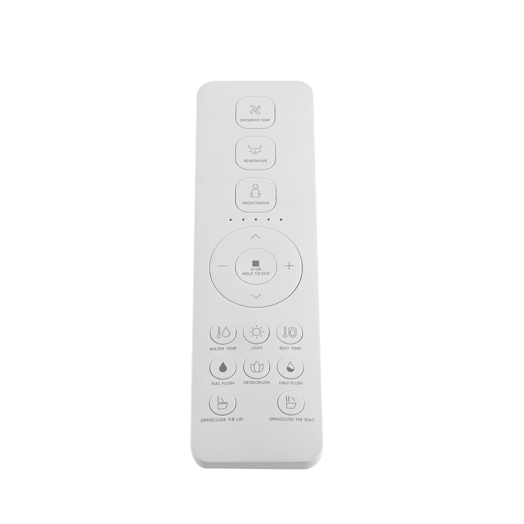 Smart Toilet Bidet Combo with Foot Sensor Open Cover/Seat, LED Display, Self-Cleaning Nozzle, Heated Seat, Night Light, Knob Control, Soft Close, Auto Flush, with Remote Control White SKU W1219P262970 product image 17