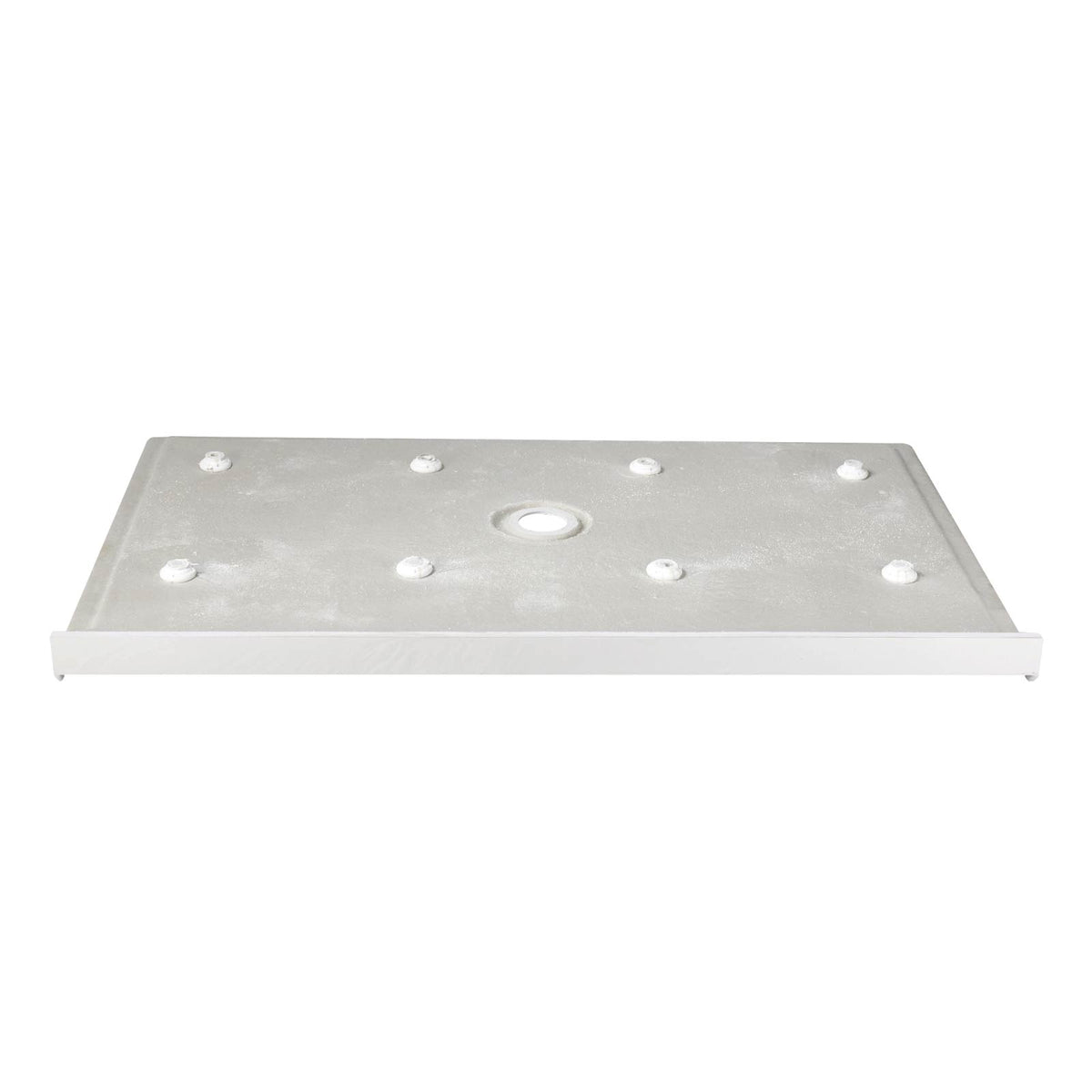 48" x 32" in Shower Base,resin and fiberglass,Center Drain Single-Threshold Shower Pan,White Vein White Marble SKU T6587P581021 product image 6