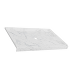 48" x 32" in Shower Base,resin and fiberglass,Center Drain Single-Threshold Shower Pan,Jazz White Vein White+ Charcoal SKU T6587P581121 product image 5