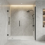 60" x 36" Rectangular Shower Base Pan, White Acrylic Single-Threshold Shower Tray with Left Drain, Non-Slip Surface Glossy White SKU T6632P588117 product image 2