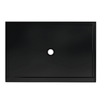 48" x 32" in Shower Base,resin and fiberglass,Center Drain Single-Threshold Shower Pan,Glossy Black Black SKU T6587P581152 product image 2