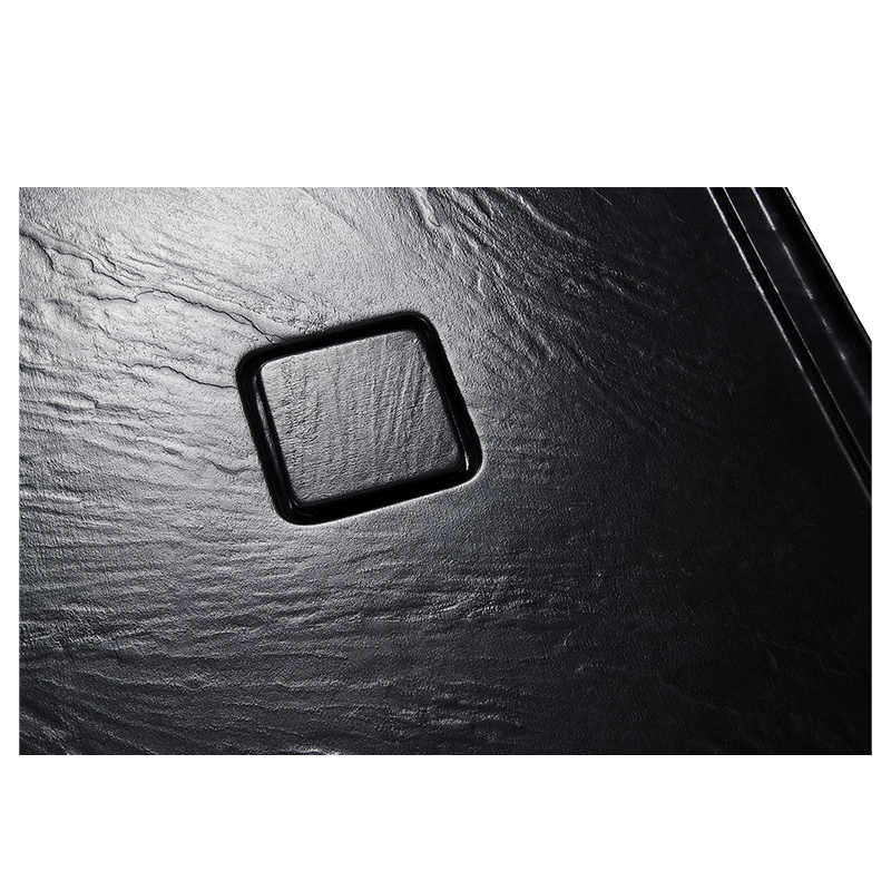 48" x 36" in Shower Base,resin and fiberglass,Center Drain Single-Threshold Shower Pan,Black Vein Black SKU T6587P581306 product image 4