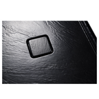 48" x 36" in Shower Base,resin and fiberglass,Center Drain Single-Threshold Shower Pan,Black Vein Black SKU T6587P581306 product image 4