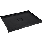 48" x 36" in Shower Base,resin and fiberglass,Center Drain Single-Threshold Shower Pan,Black Vein Black SKU T6587P581306 product image 8