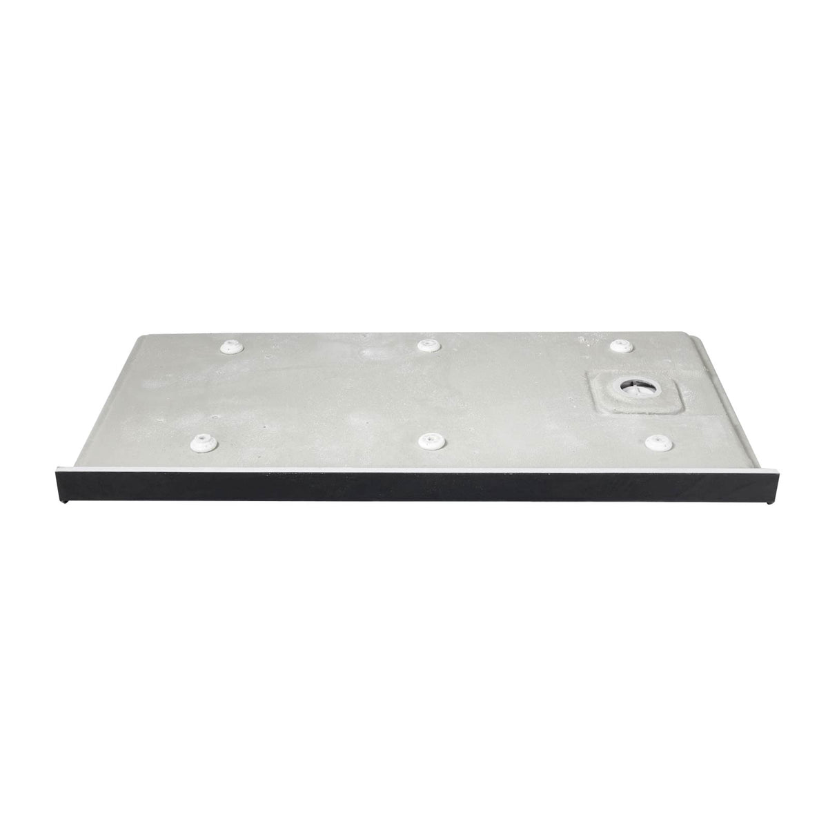 60" x 32" in Shower Base,resin and fiberglass,Left Drain Single-Threshold Shower Pan, Black Marble Black Marble-Look Sintered Stone SKU T6587P578428 product image 4