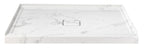 60" x 36" in Shower Base,resin and fiberglass,Center Drain Single-Threshold Shower Pan,JazzWhite Vein White+ Charcoal SKU T6587P581326 product image 6