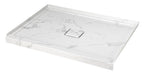 60" x 36" in Shower Base,resin and fiberglass,Center Drain Single-Threshold Shower Pan,JazzWhite Vein White+ Charcoal SKU T6587P581326 product image 9