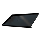 60" x 36" in Shower Base,resin and fiberglass,Center Drain Single-Threshold Shower Pan,Glossy Black Black SKU T6587P581346 product image 5