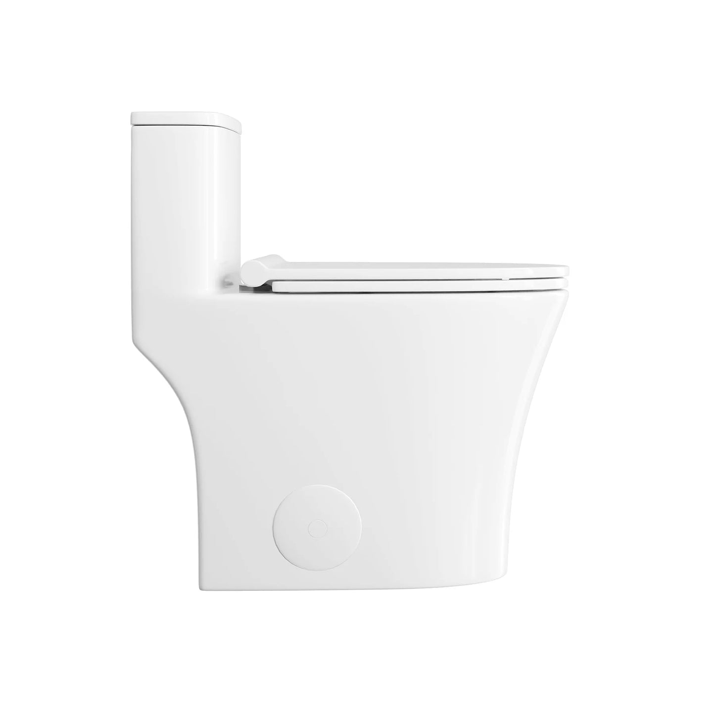 Modern Minimalist One-Piece Toilet – Dual Flush, Soft-Close Seat, Sleek Bathroom Design