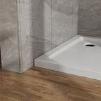 Goodyo 32x32 in Shower Base, Centered Drain No Threshold Shower Pan, White White SKU D163116715 product image 5