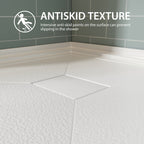 36x36 Inch White Acrylic Shower Base, Center Drain, Non-Slip Surface Light White SKU T5595P445277 product image 7