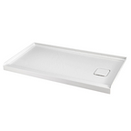 60" x 32" in Shower Base,resin and fiberglass,Right Drain Single-Threshold Shower Pan,White Vein White SKU T6587P580345 product image 6