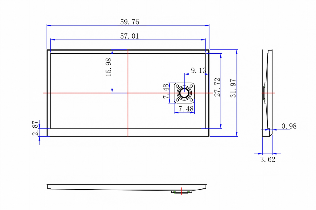 60" x 32" in Shower Base,resin and fiberglass,Right Drain Single-Threshold Shower Pan,White Vein White SKU T6587P580345 product image 8