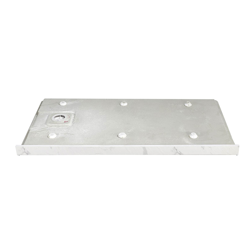 60" x 32" in Shower Base,resin and fiberglass,Right Drain Single-Threshold Shower Pan,Jazz White Vein Grey+White SKU T6587P580349 product image 6