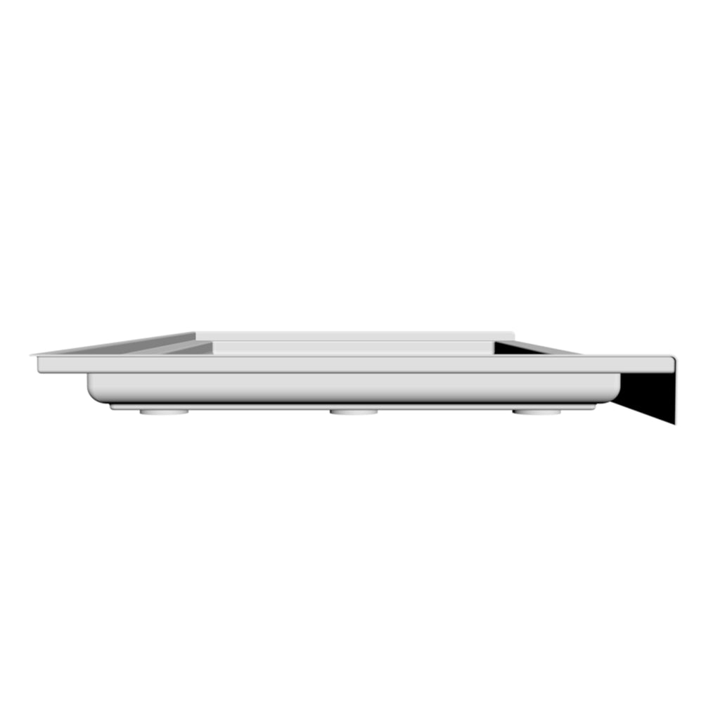 60" x 32" Shower Base,Central Drain Single Threshold Shower Base with Efficient Drainage, Shower Pan with Slip Resistant Textured Surface (Drain Not Included) Gloss White SKU W2269P503064 product image 4